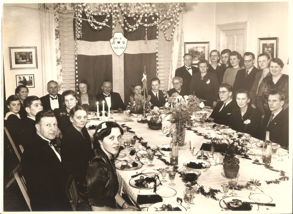 Ove Jensen og Anna Jensens sølvbryllup i 1942